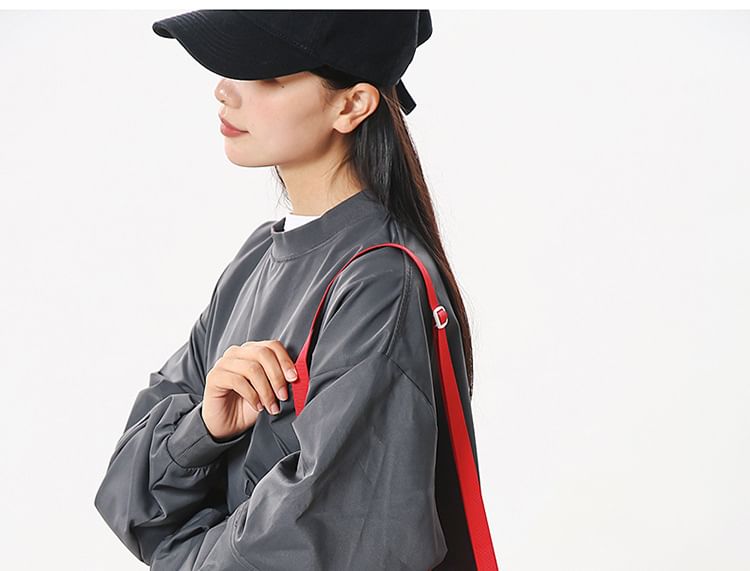 Crossbody Bag Lettering Plaid