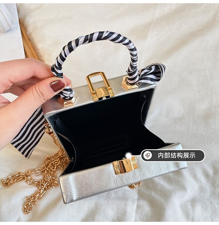 Print Crossbody Strap Bag Cartoon Chain