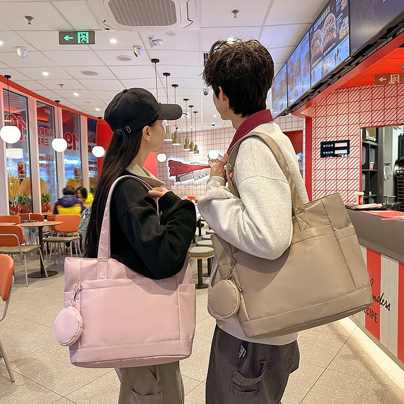 Tote Set: Plain Purse Coin + Bag