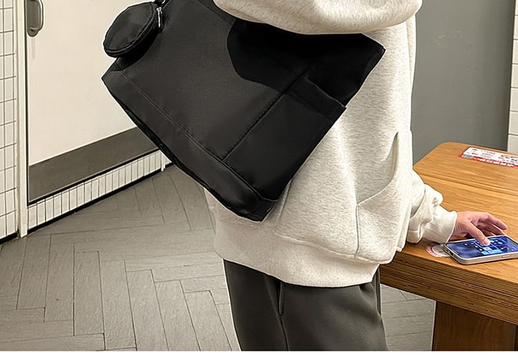 Tote Set: Plain Purse Coin + Bag