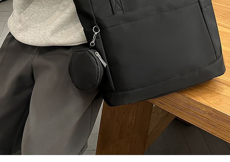 Tote Set: Plain Purse Coin + Bag