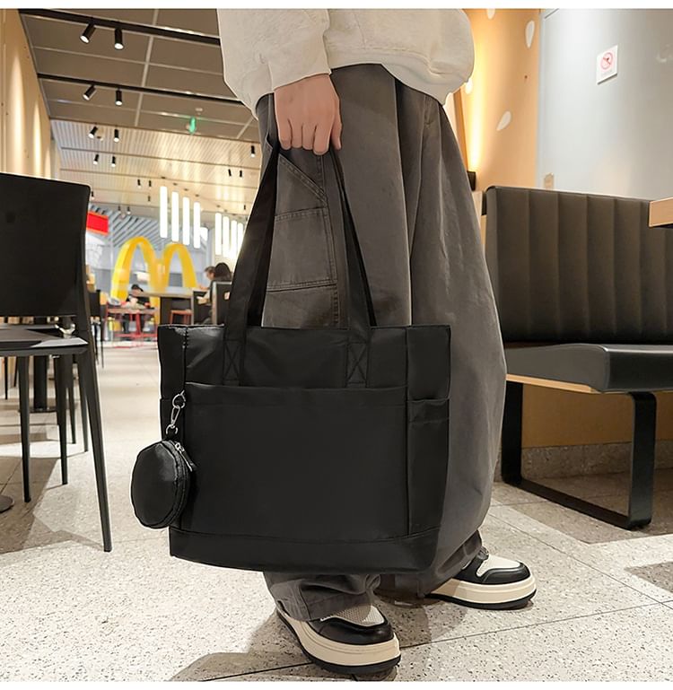 Tote Set: Plain Purse Coin + Bag