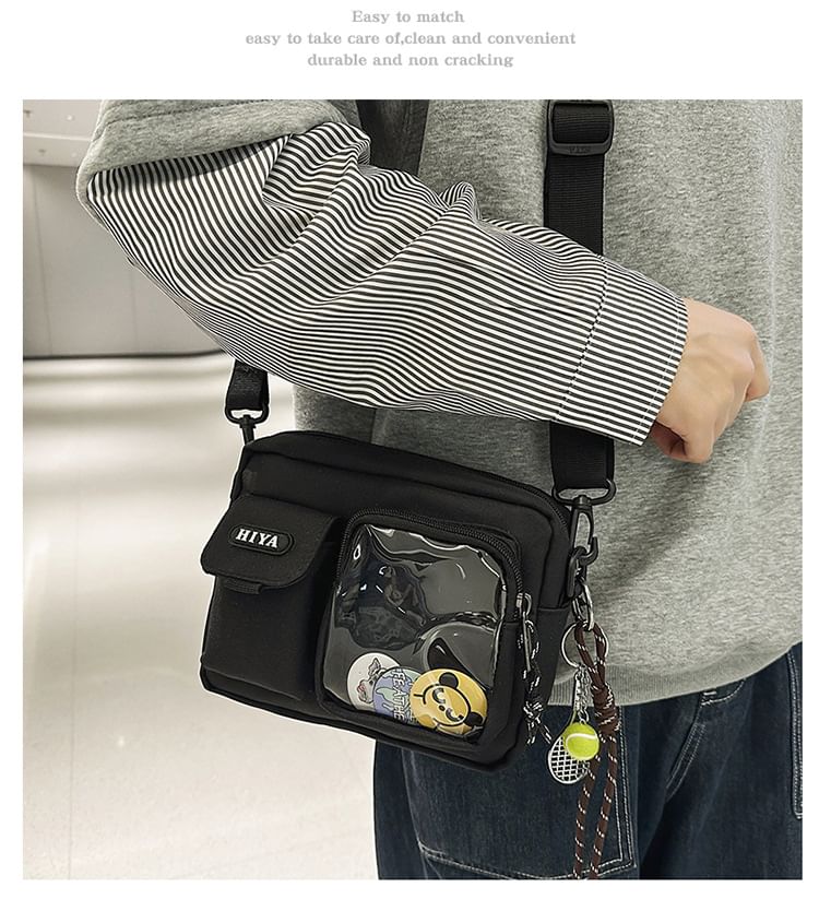 Bag Lettering + Badge Crossbody Set: Multi-Pocket