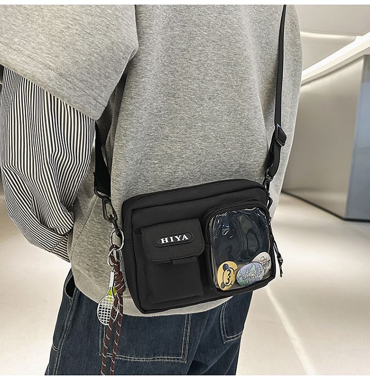 Bag Lettering + Badge Crossbody Set: Multi-Pocket