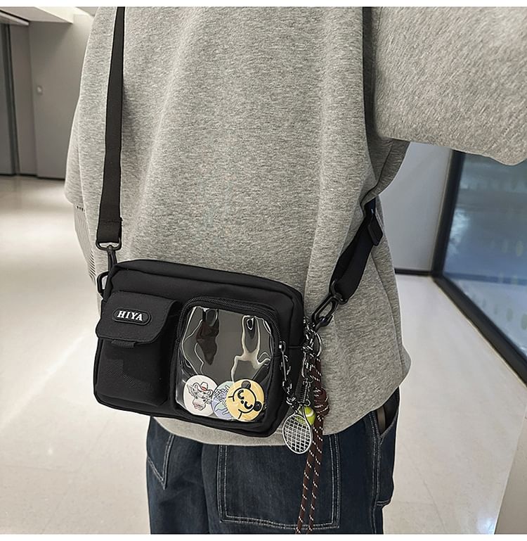 Bag Lettering + Badge Crossbody Set: Multi-Pocket