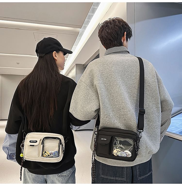 Bag Lettering + Badge Crossbody Set: Multi-Pocket