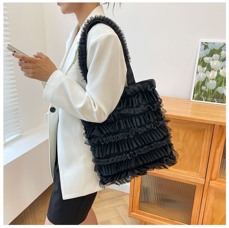 Ruffle Bag Shopper Plain