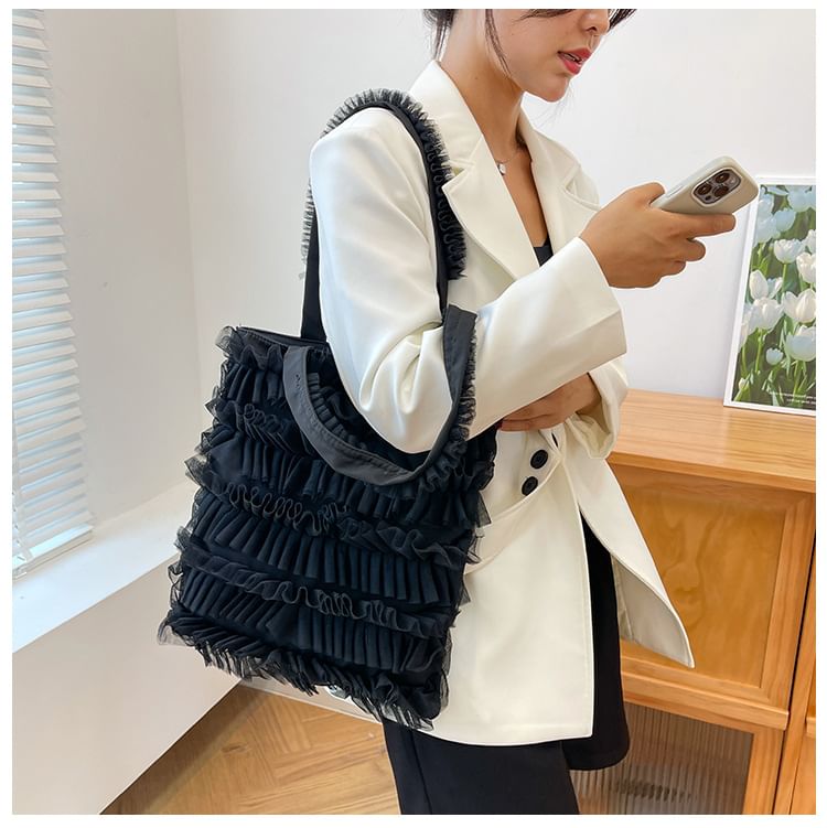 Ruffle Bag Shopper Plain