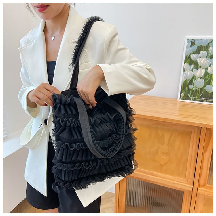 Ruffle Bag Shopper Plain