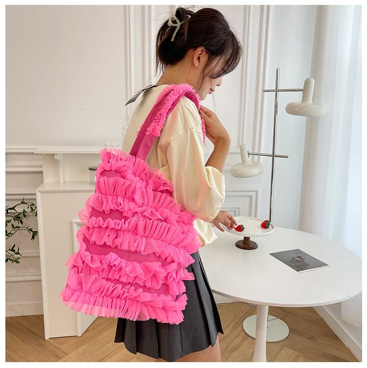 Ruffle Bag Shopper Plain