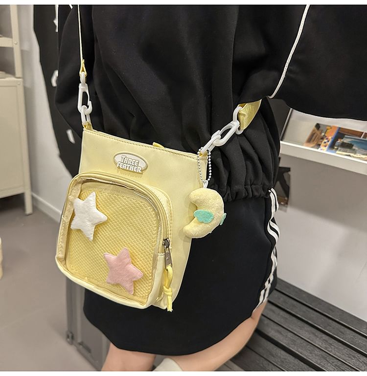 Bag Crossbody Multi-Pocket Lettering