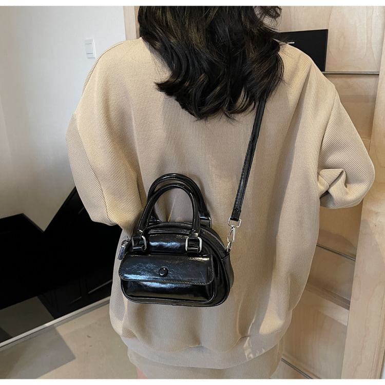 Bag Multi-Pocket Faux Crossbody Leather