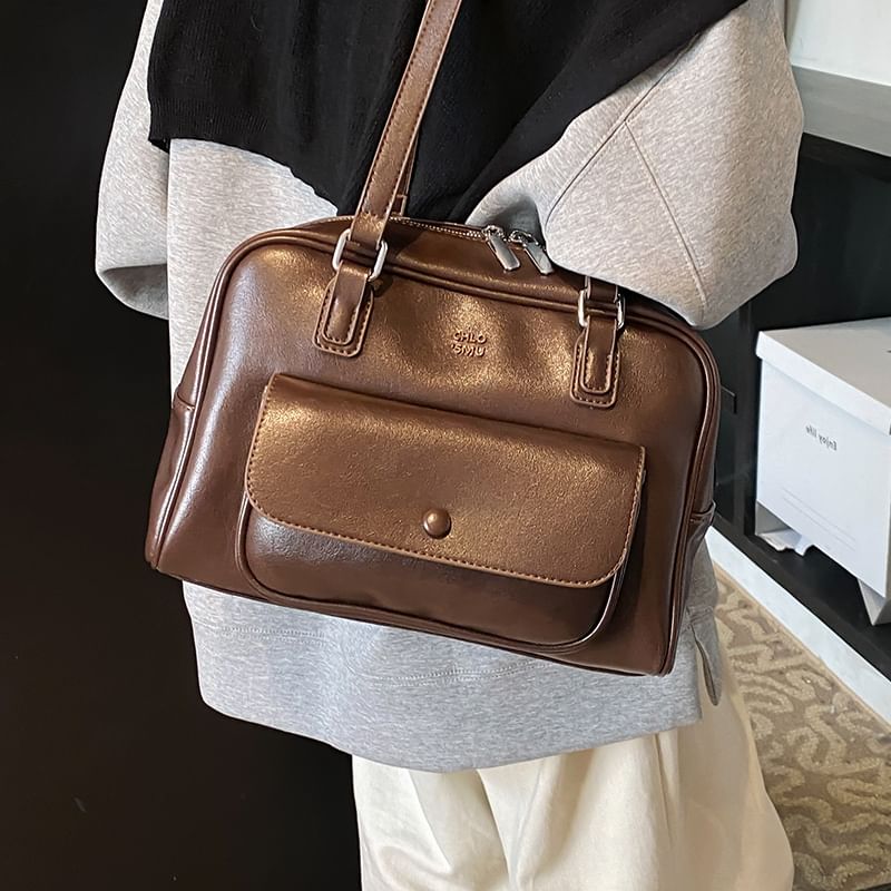 Faux Bag Carryall Leather