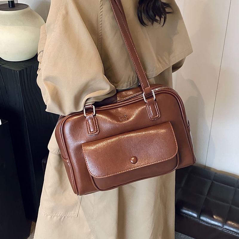 Faux Bag Carryall Leather
