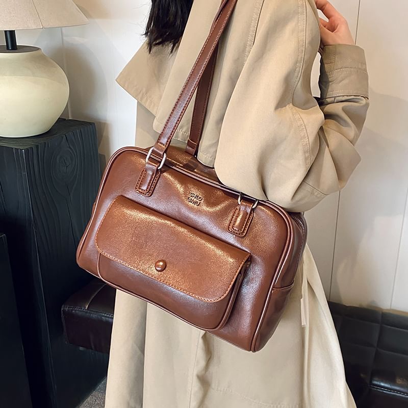 Faux Bag Carryall Leather
