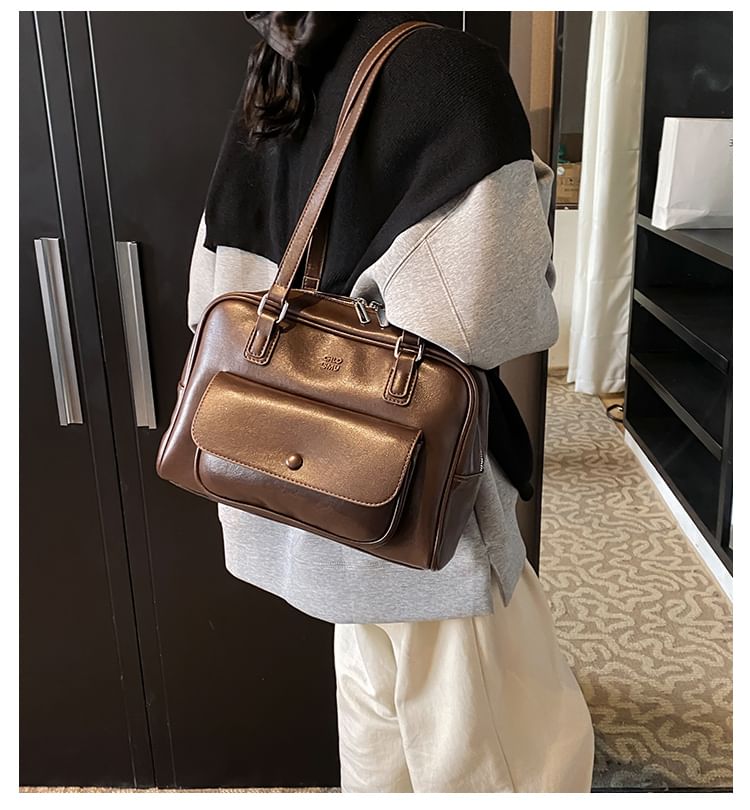 Faux Bag Carryall Leather