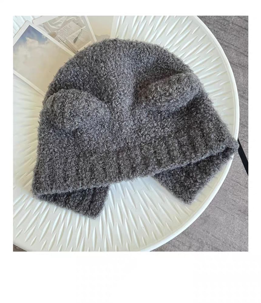 (Various Designs) Trapper Ear Knit Bear Hat