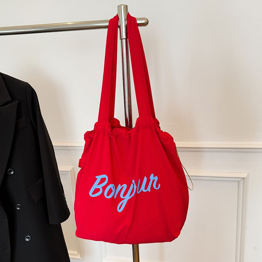 Lettering Tote Bag Canvas