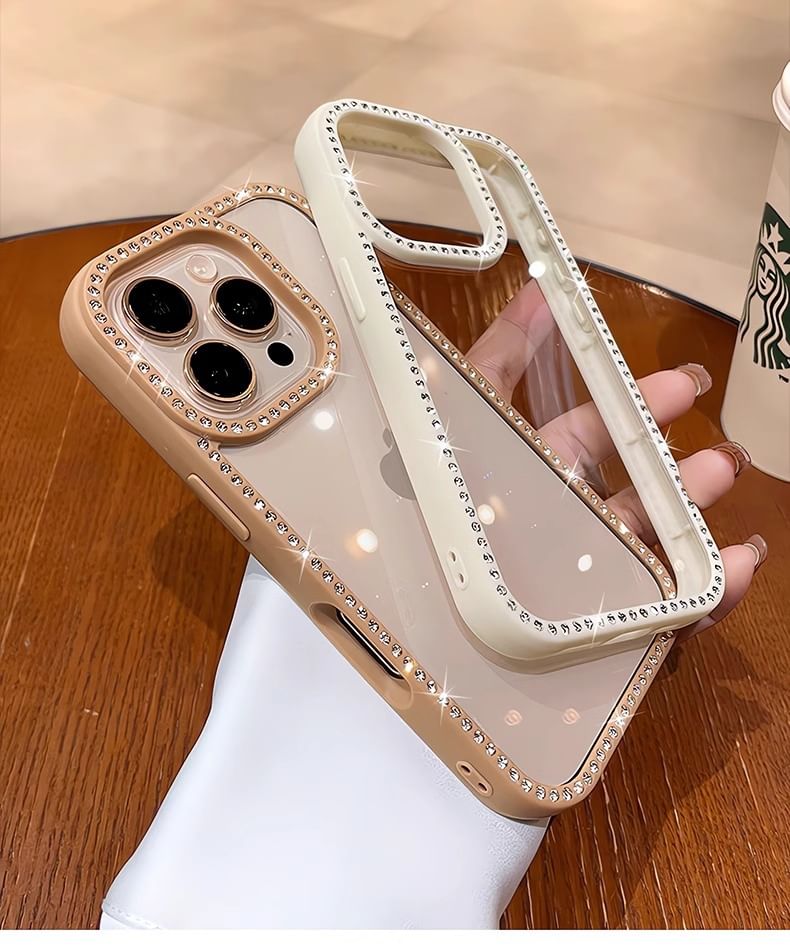Rhinestone Transparent iPhone Case