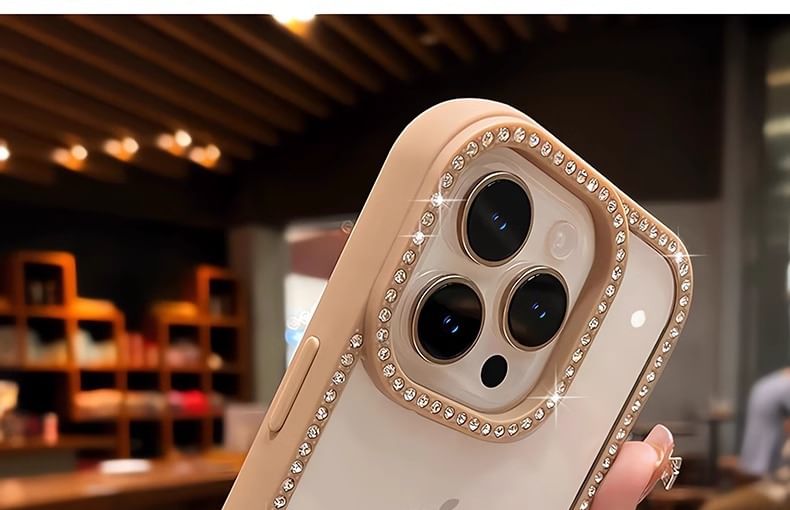 Rhinestone Transparent iPhone Case