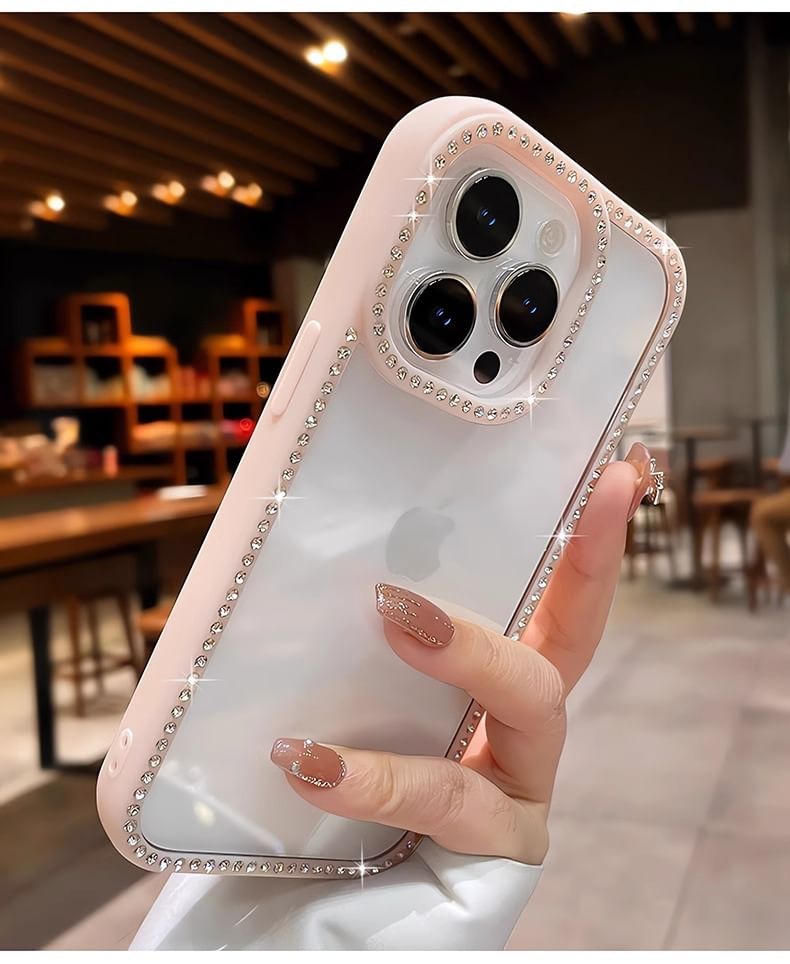 Rhinestone Transparent iPhone Case