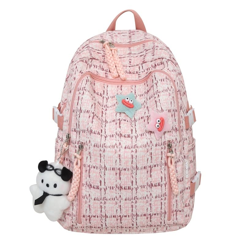 Zip Backpack Plaid