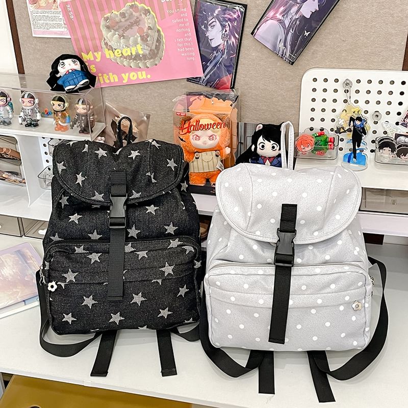 Backpack Flap Print Star