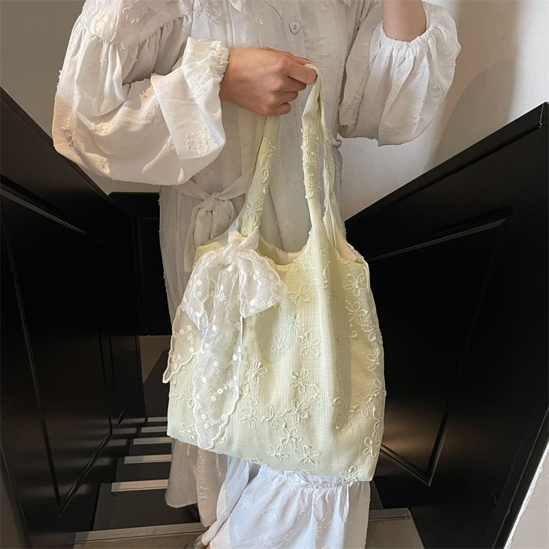 Tote Floral Embroidered Bag