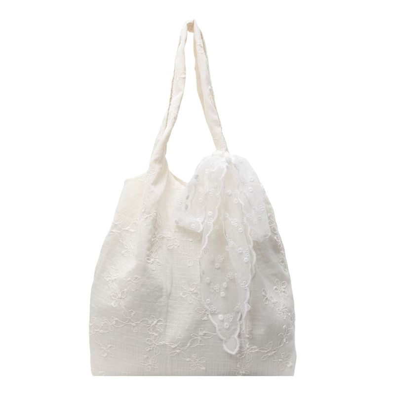 Tote Floral Embroidered Bag