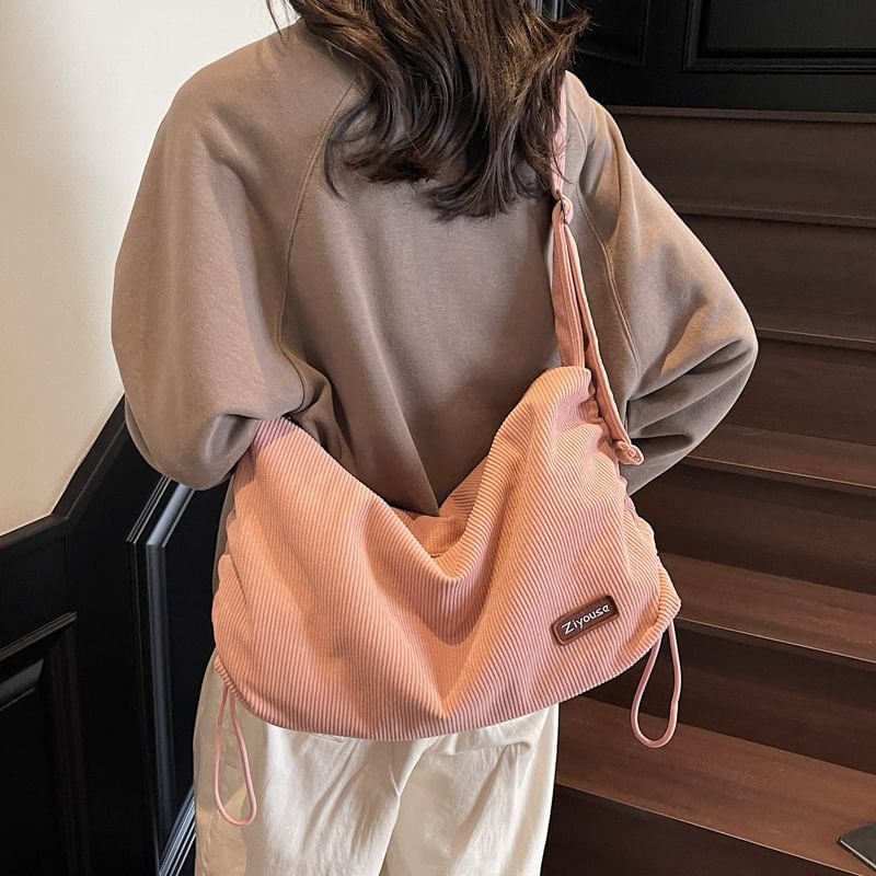 Corduroy Bag Shoulder Striped