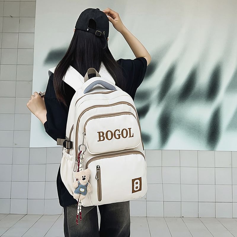 Backpack Lettering Zip