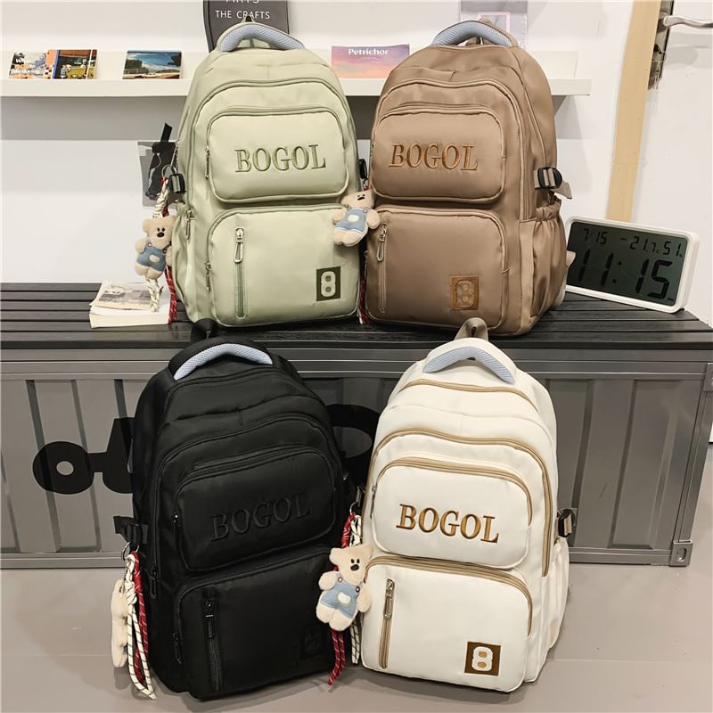 Backpack Lettering Zip