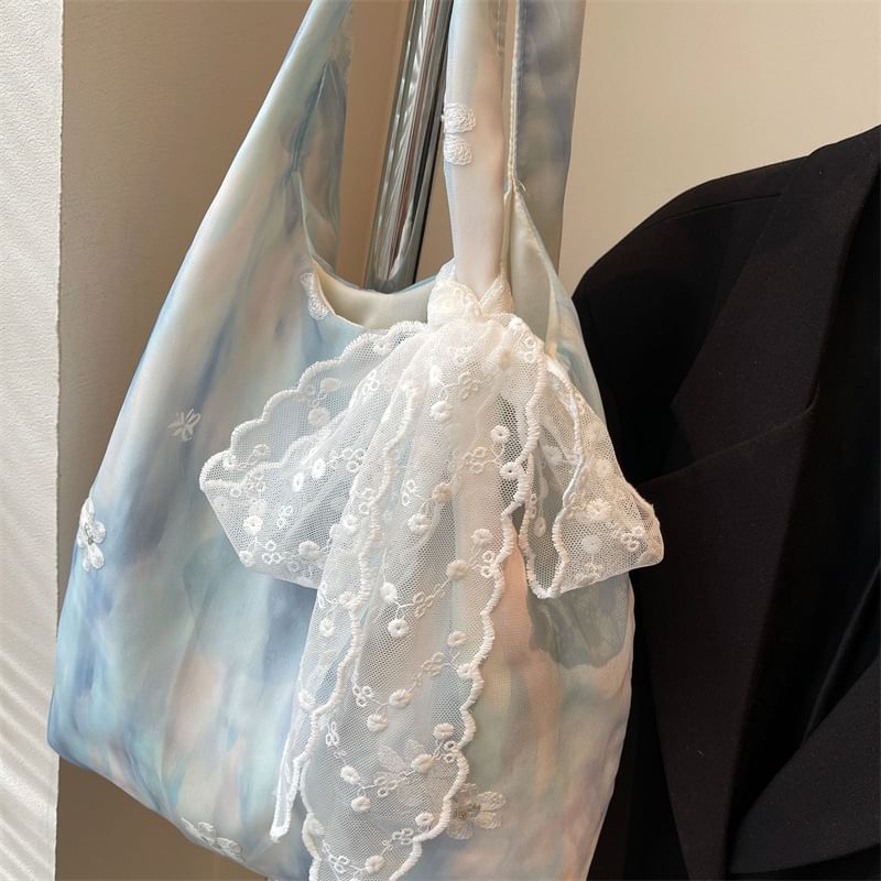Tote Bag Lace Panel