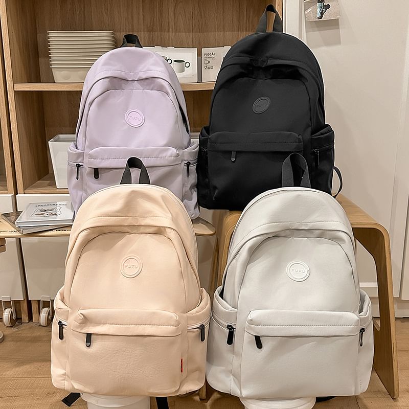 Backpack Zip Plain