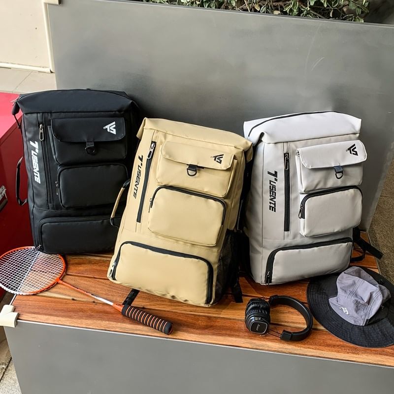 Zip Lettering Backpack