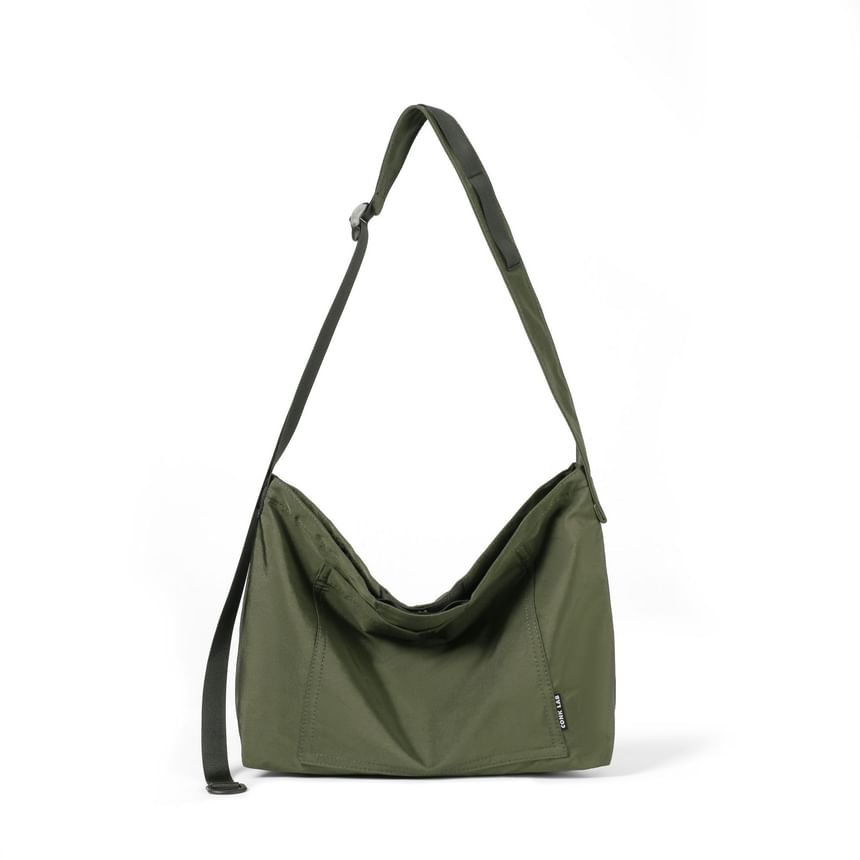 Zip Messenger Plain Bag Lightweight