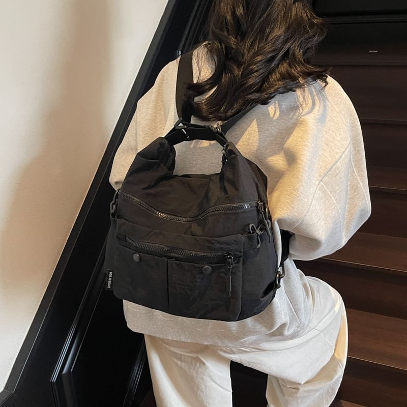 Crossbody Plain Zip Bag