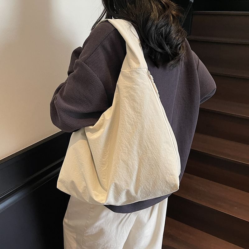 Zip Plain Bag Shoulder