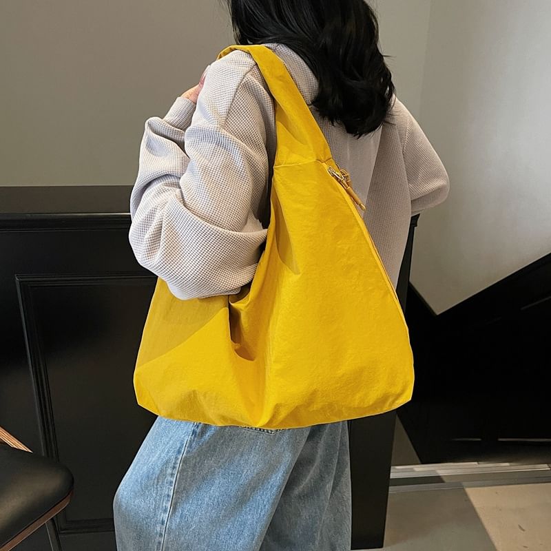 Zip Plain Bag Shoulder