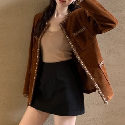 Spaghetti Scoop Strap Camisole Plain Neck Top