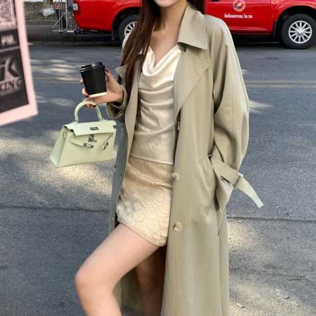 Neck Top Plain Strap Spaghetti Camisole Cowl