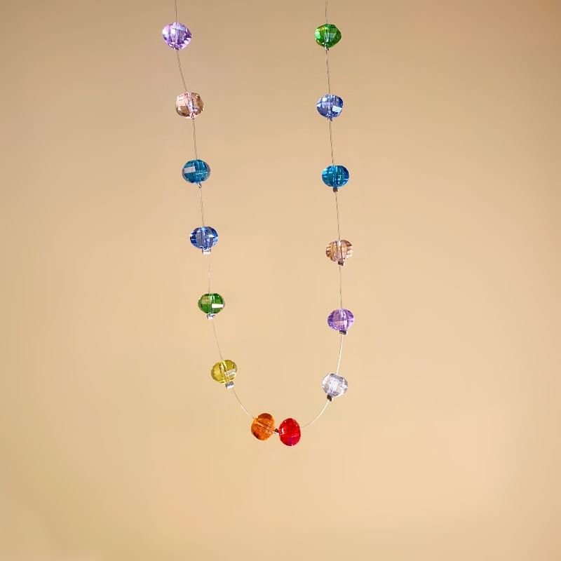 Necklace Beaded Rainbow