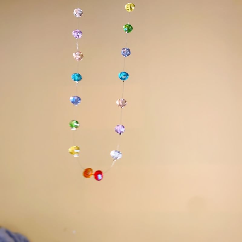 Necklace Beaded Rainbow