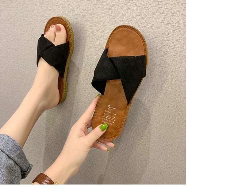Criss Slide Cross Sandals