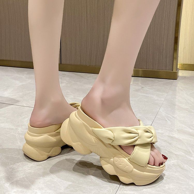 Cross Slide Platform Sandals Criss