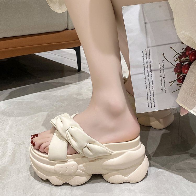 Cross Slide Platform Sandals Criss