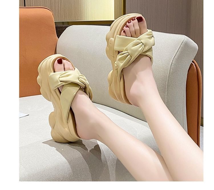 Cross Slide Platform Sandals Criss