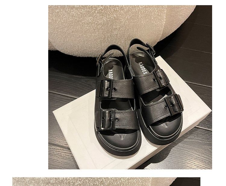 Buckled Sandals Platform