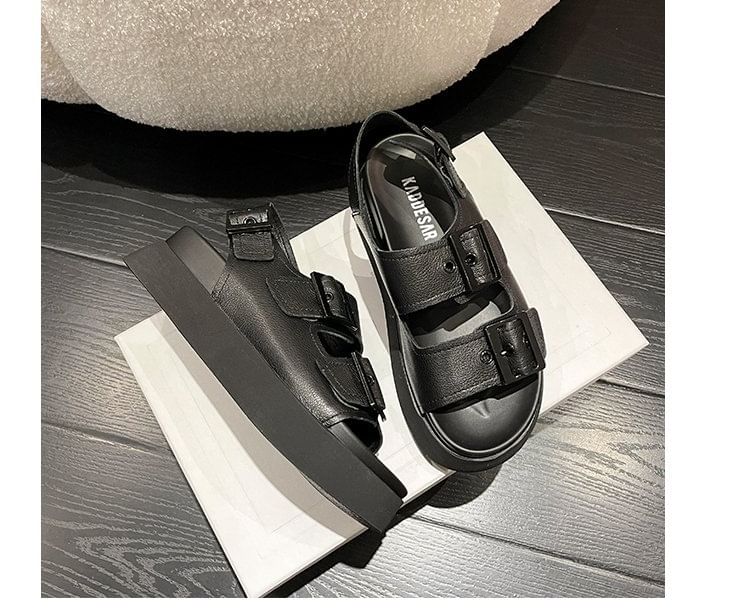 Buckled Sandals Platform