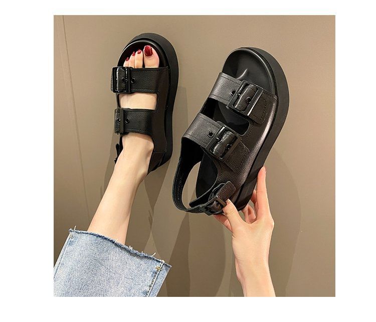 Buckled Sandals Platform